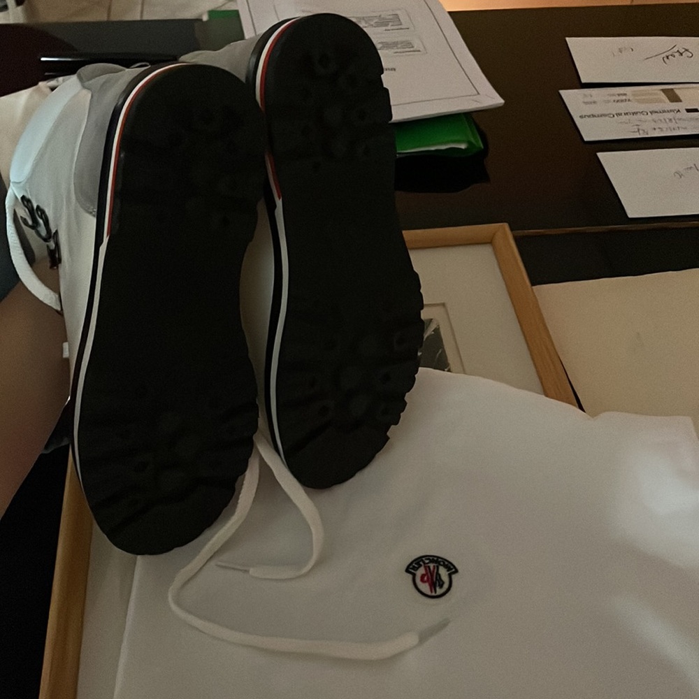 Moncler Blanche Ankle Boots size 37 - Picture 5 of 5
